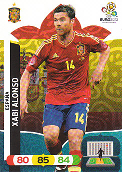 Xabi Alonso Spain Panini UEFA EURO 2012 #64